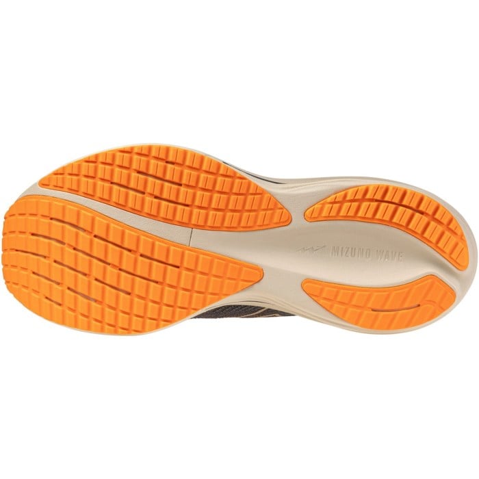 Mizuno Wave Rider 29 - Mens Running Shoes - Quiet Shade/Summer Sand/Shocking Orange