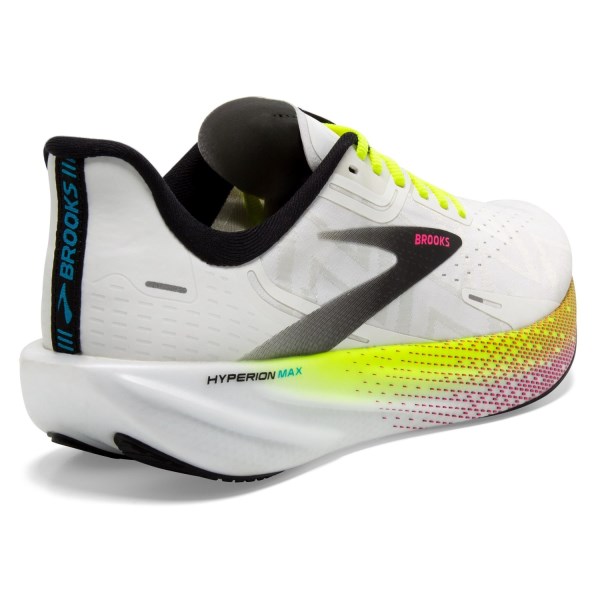 Brooks Hyperion Max - Womens Road Racing Shoes - White/Black/Nightlife