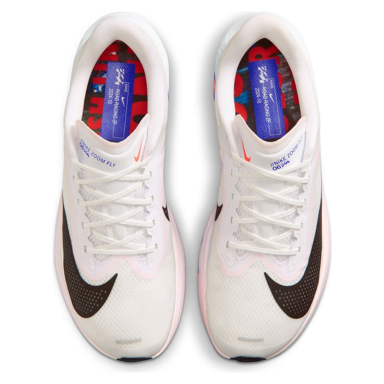 Nike Zoom Fly 6 CM - Unisex Running Shoes - White/Black/Silt Red/Racer Blue - image 3