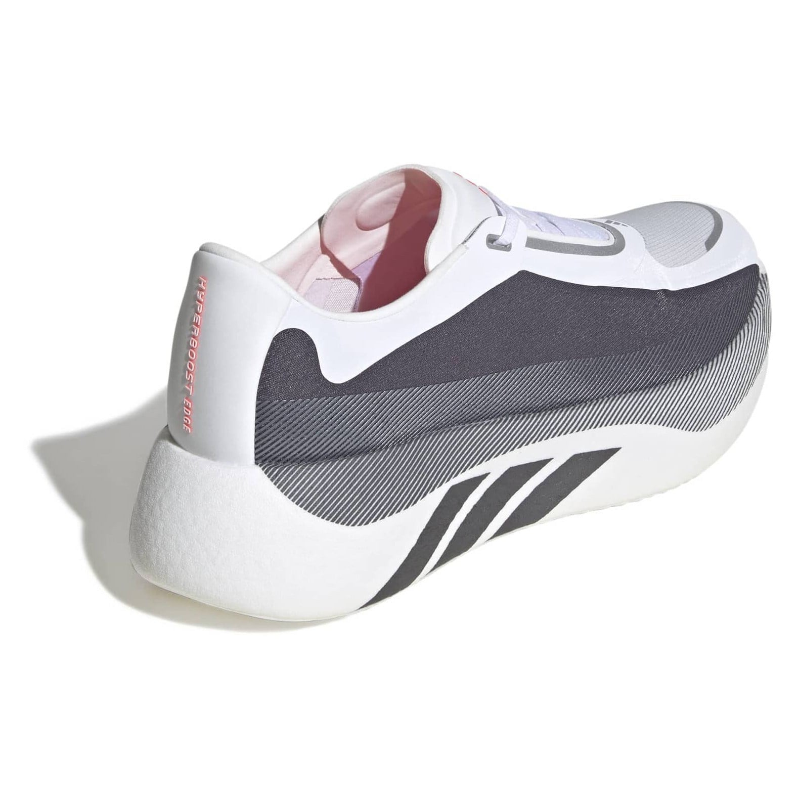 adidas Hyperboost Edge - Mens Running Shoes - Footwear White/Aurora Onix/Solar Turbo - image 3