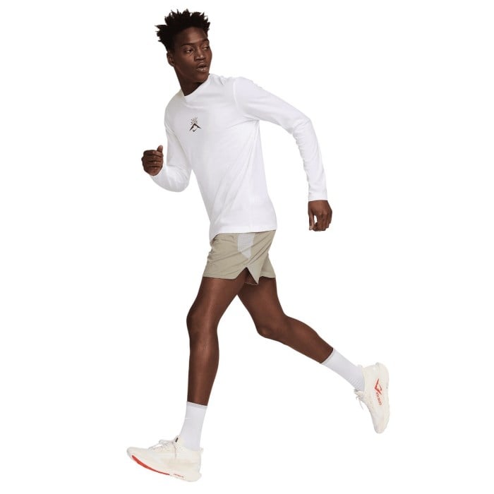 Nike Trail 6 Inch Brief-Lined Mens Running Shorts - Fir/Obsidian/Summit White