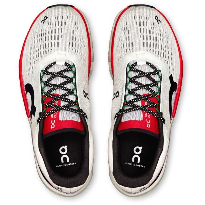 On Cloudmonster 2 - Womens Running Shoes - Ivory/Red