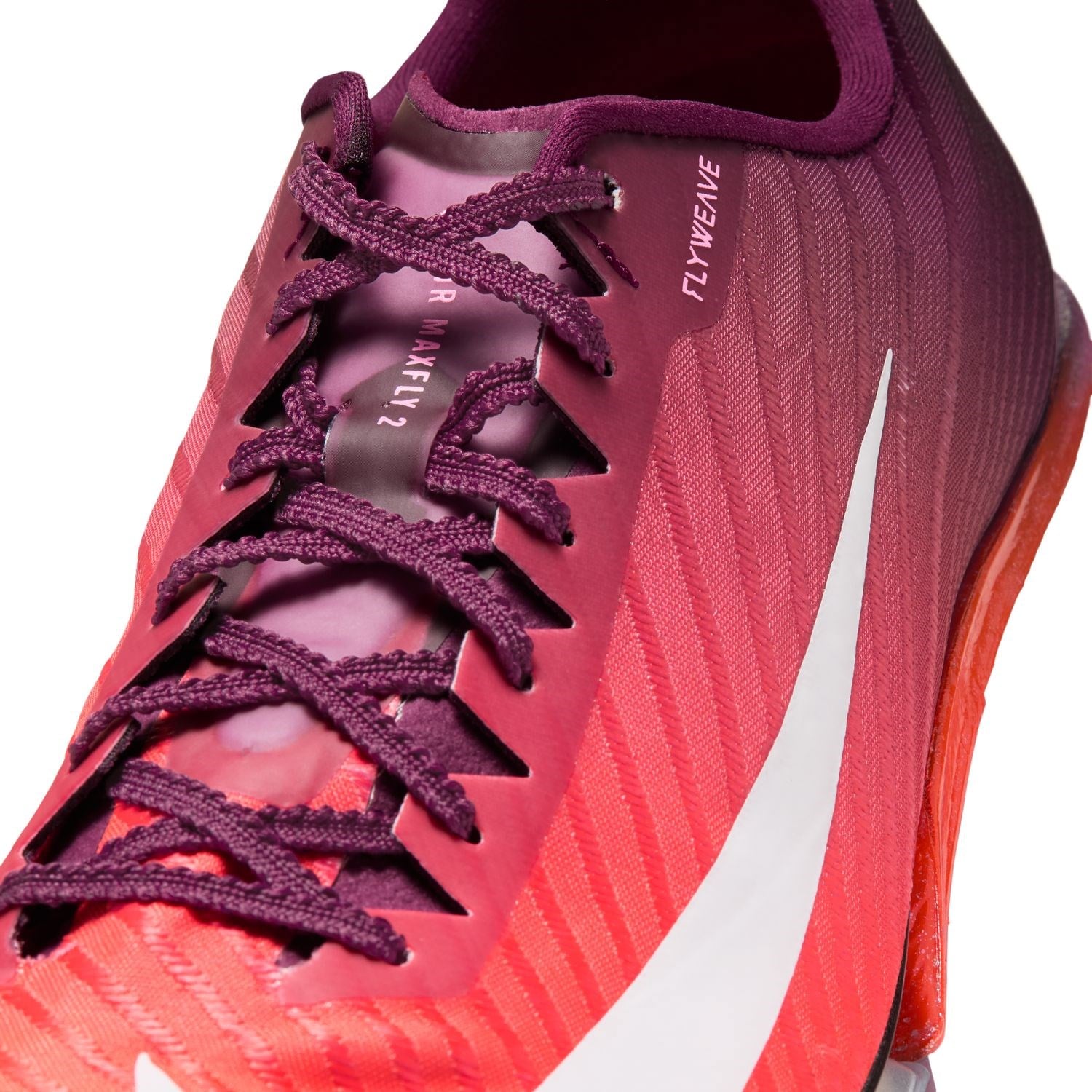 Nike Air Zoom Maxfly 2 - Unisex Track Sprint Spikes - Bordeaux/White/Bright Crimson - image 9