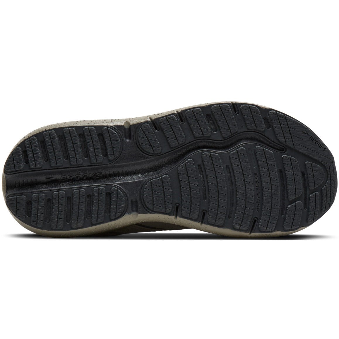 Brooks Ghost Max 2 Suede - Mens Walking Shoes - Rockridge/Ebony