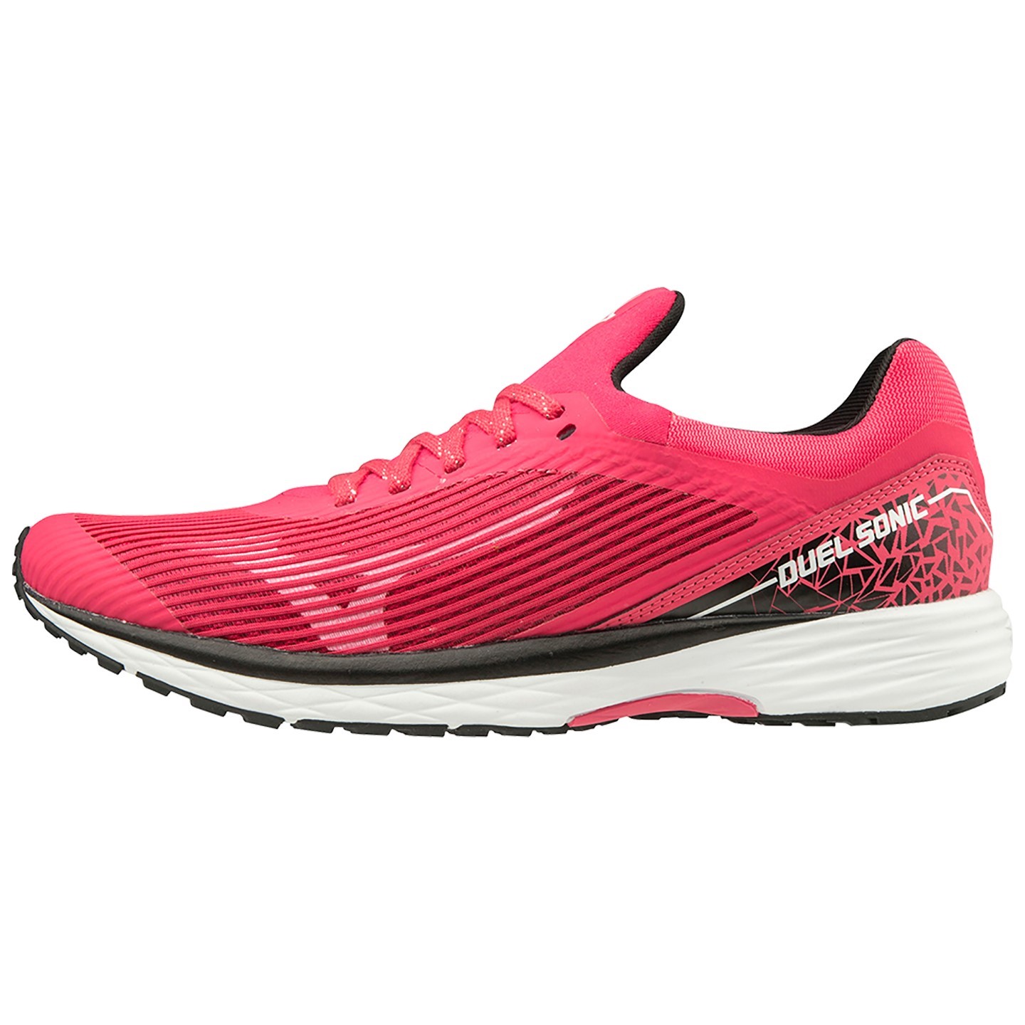Mizuno Wave Duel Sonic - Womens Running Shoes - Azaela/Black/White