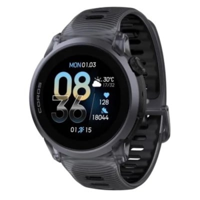 Coros Pace 4 Premium Aluminium Multisport GPS Watch with Silicone Band - Crystal Black