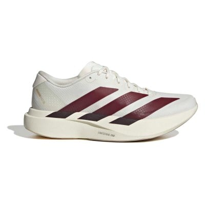 adidas Adizero Evo SL Woven - Womens Running Shoes - Off White/Shadow Red/Collegiate Green
