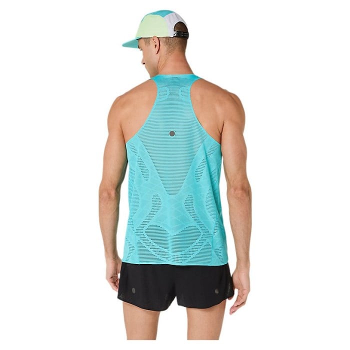 Asics MetaRun Mens Singlet - Energy Aqua - image 2