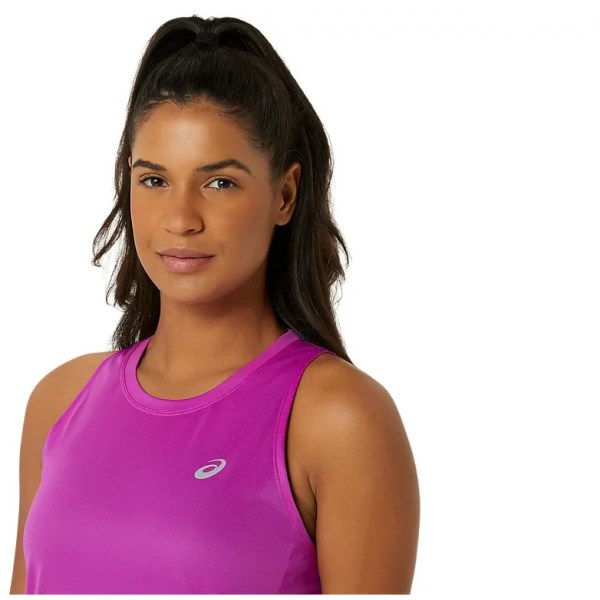 Asics Silver Womens Running Tank Top - Bold Magenta
