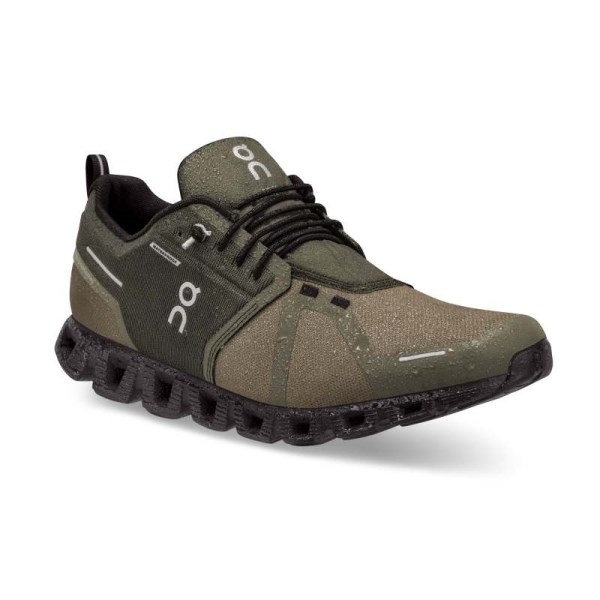 On Cloud 5 Waterproof - Womens Running Shoes - Olive/Black