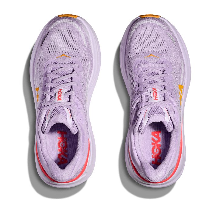 Hoka Bondi 9 - Womens Running Shoes - Aster Flower/Starlight Glow