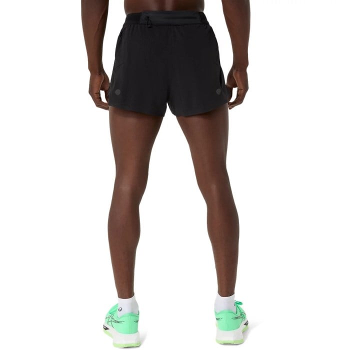 Asics MetaRun Mens Split Running Shorts - Performance Black