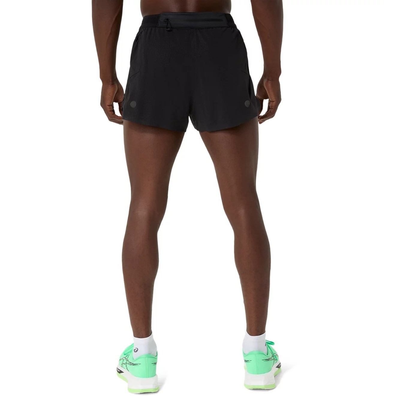 Asics MetaRun Mens Split Running Shorts - Performance Black