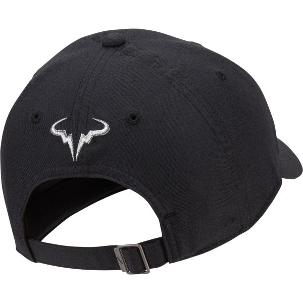 Nike Court AeroBill Rafa Heritage86 Tennis Cap - Black/Metallic Silver