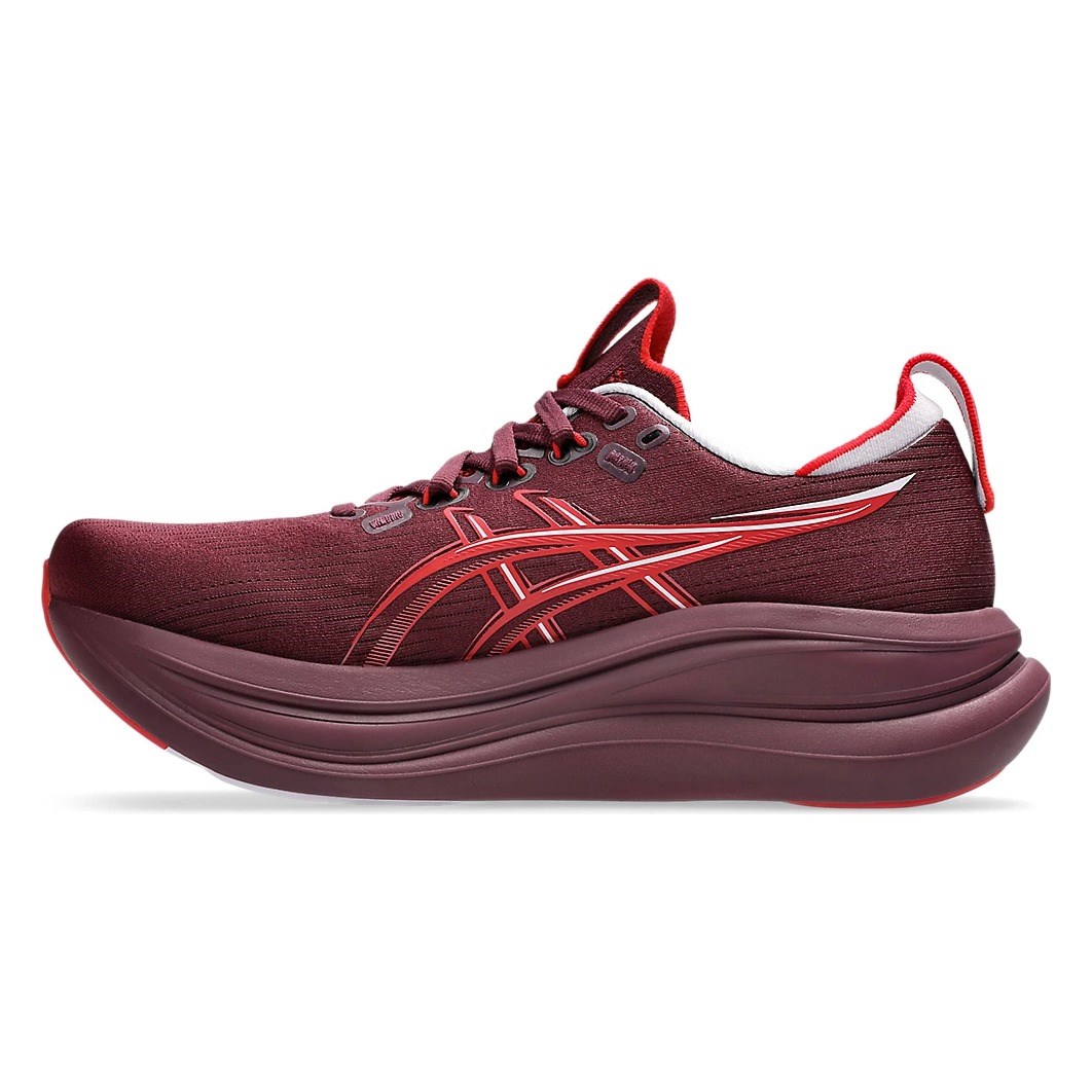 Asics Gel Nimbus 28 - Womens Running Shoes - Beniimo Purple/Speed Red - image 2