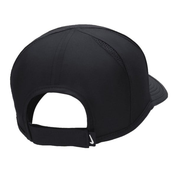 Nike Dri-Fit Club Unstructured Featherlight Running Cap - Black/White