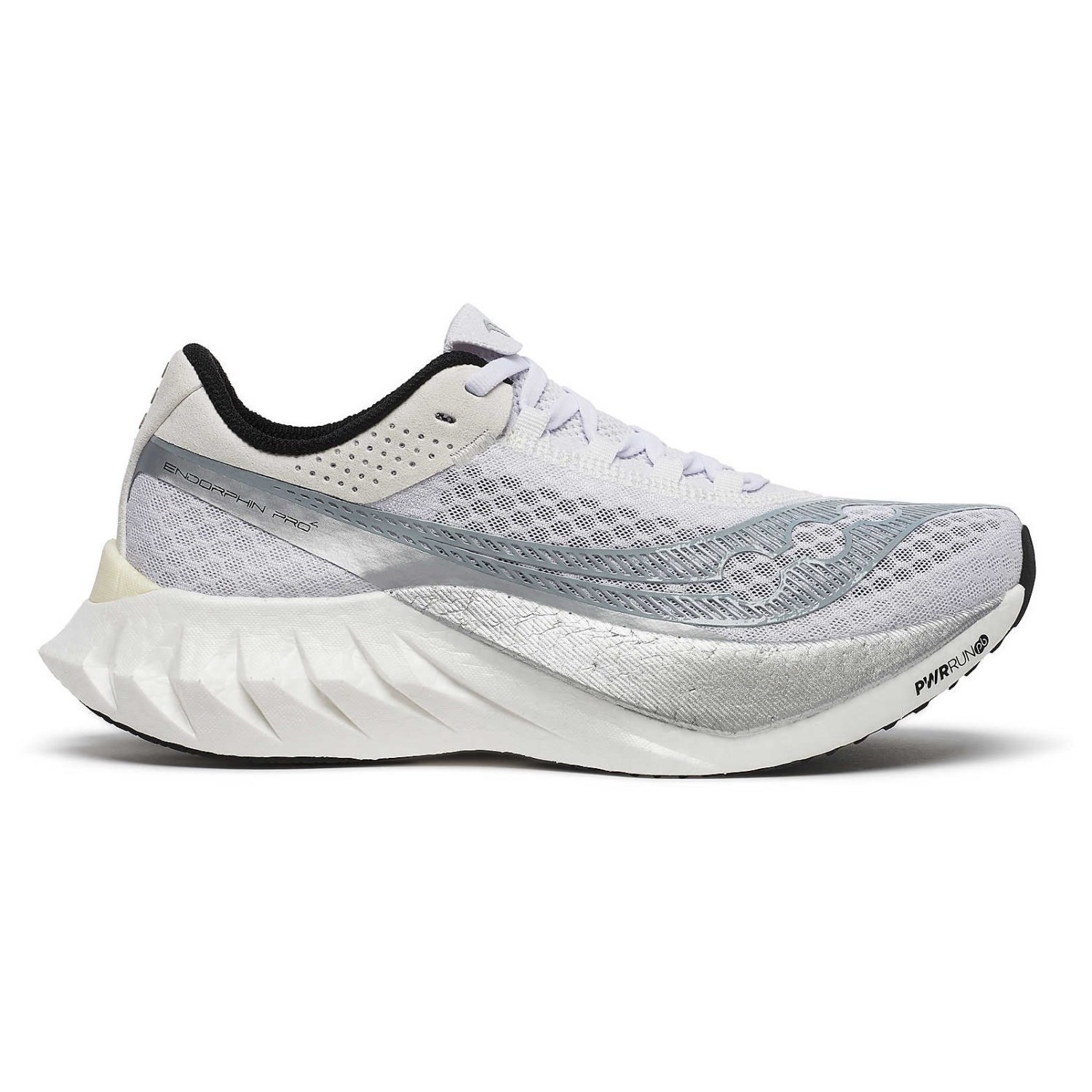 Saucony Endorphin Pro 4 - Womens Road Racing Shoes - White/Silver