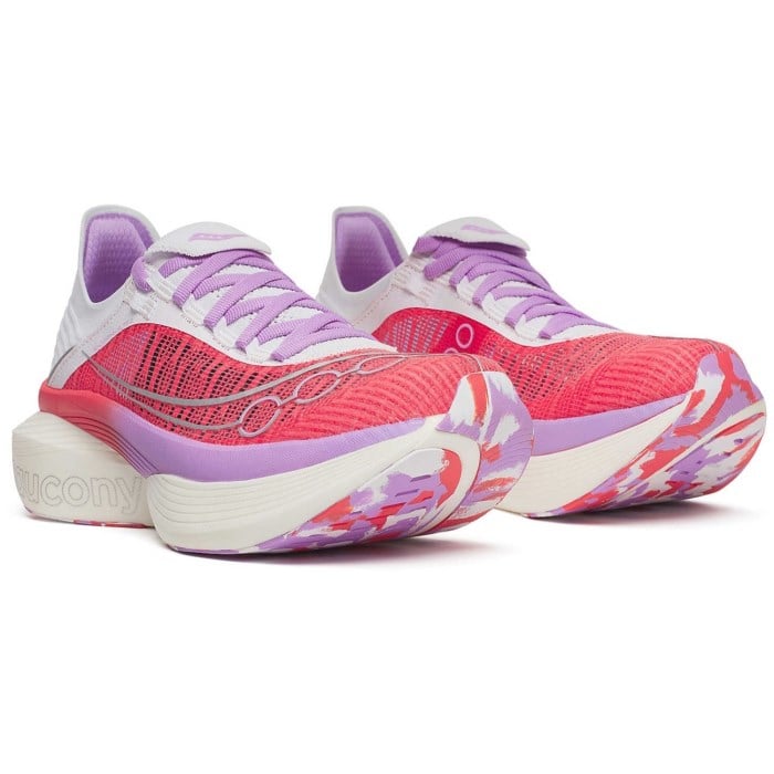 Saucony Endorphin Elite 2 - Unisex Racing Shoes - Coral/White