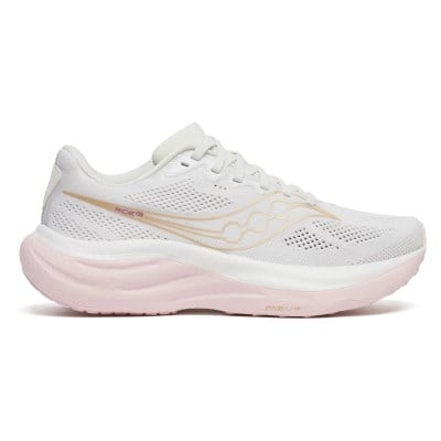 Saucony Ride 19 - Womens Running Shoes - White/Silk