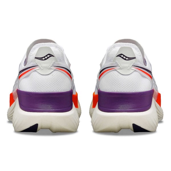 Saucony Endorphin Elite - Mens Road Racing Shoes - White/Vizi Red