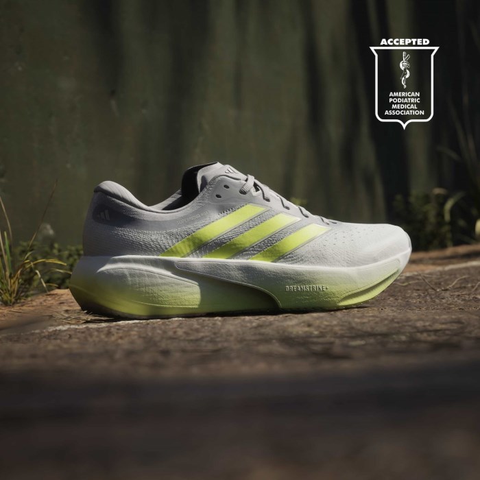 adidas Supernova Rise 3 - Mens Running Shoes - Halo Silver/Solar Yellow/Cloud White