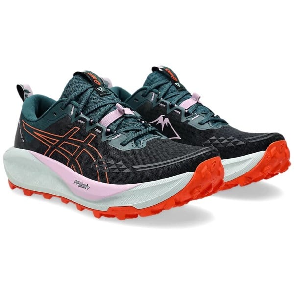 Asics Gel Trabuco 13 - Womens Trail Running Shoes - Black/Nova Orange