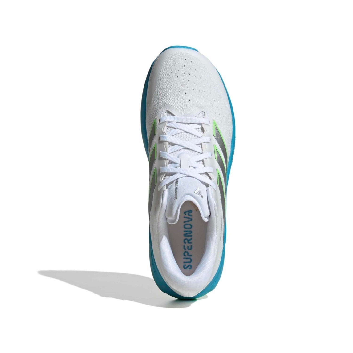 adidas Supernova Rise 3 - Mens Running Shoes - Cloud White/Silver Metallic/Semi Blue Burst