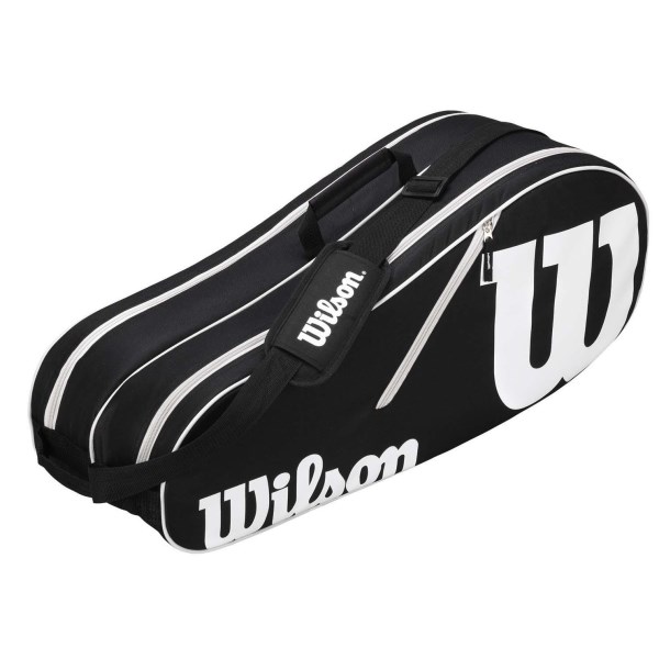 Wilson Advantage II 6 Pack Tennis Racquet Bag - Black/White