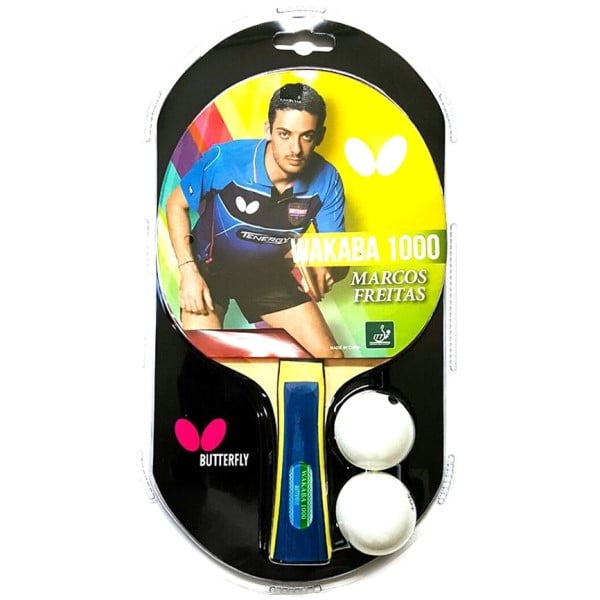 Butterfly Wakaba 1000 Table Tennis Bat - Red/Black