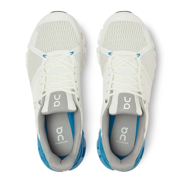 On Cloudflyer - Mens Running Shoes - White/Blue