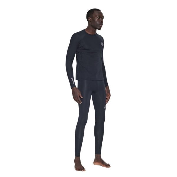 Skins Series-2 Mens Compression Long Tights - Black