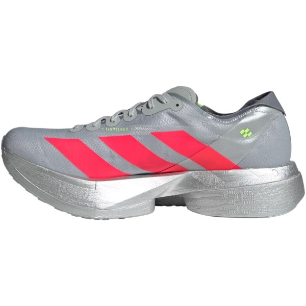 adidas Adizero Adios Pro 4 - Mens Racing Shoes - Silver Metallic/Lucid Red/Grey