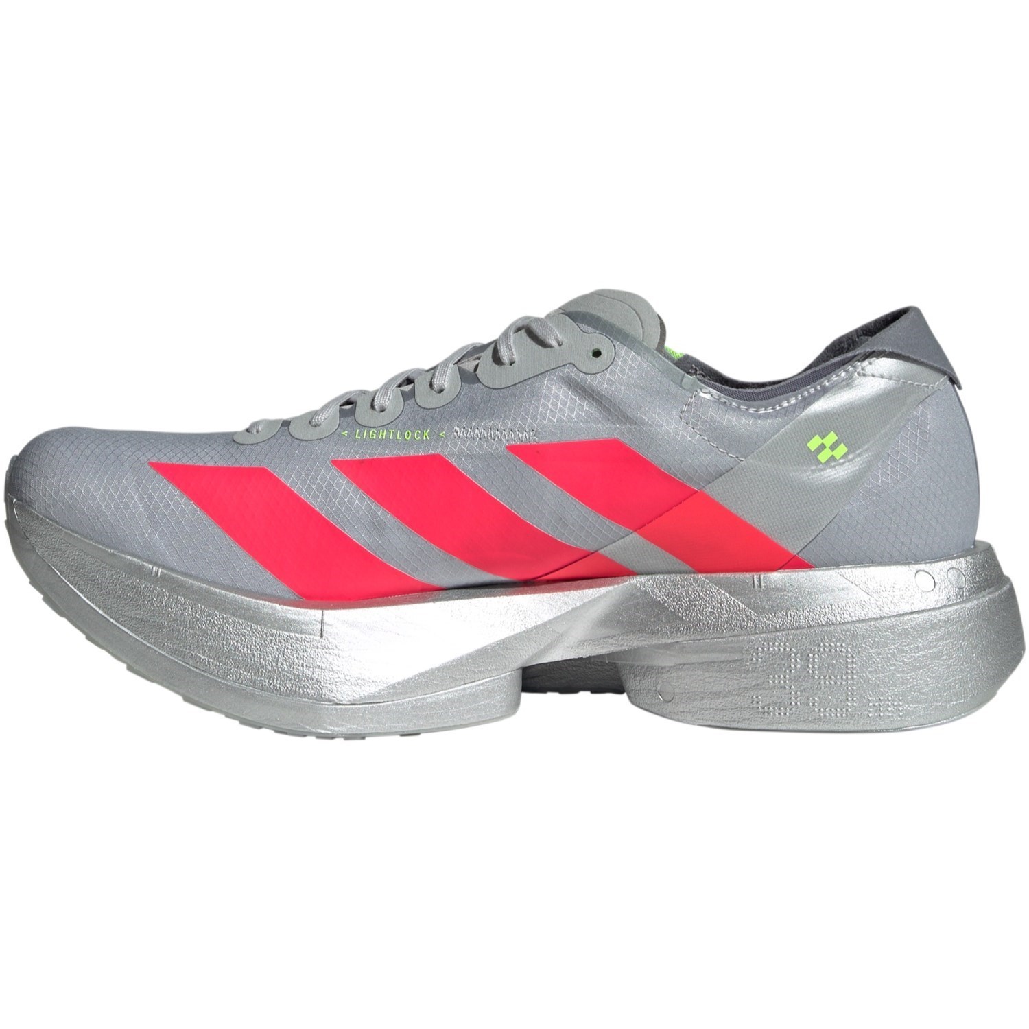 adidas Adizero Adios Pro 4 - Mens Racing Shoes - Silver Metallic/Lucid Red/Grey