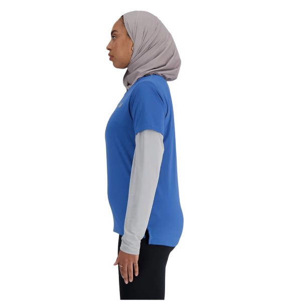 New Balance Sport Essentials Womens Running T-Shirt - Blue Agate