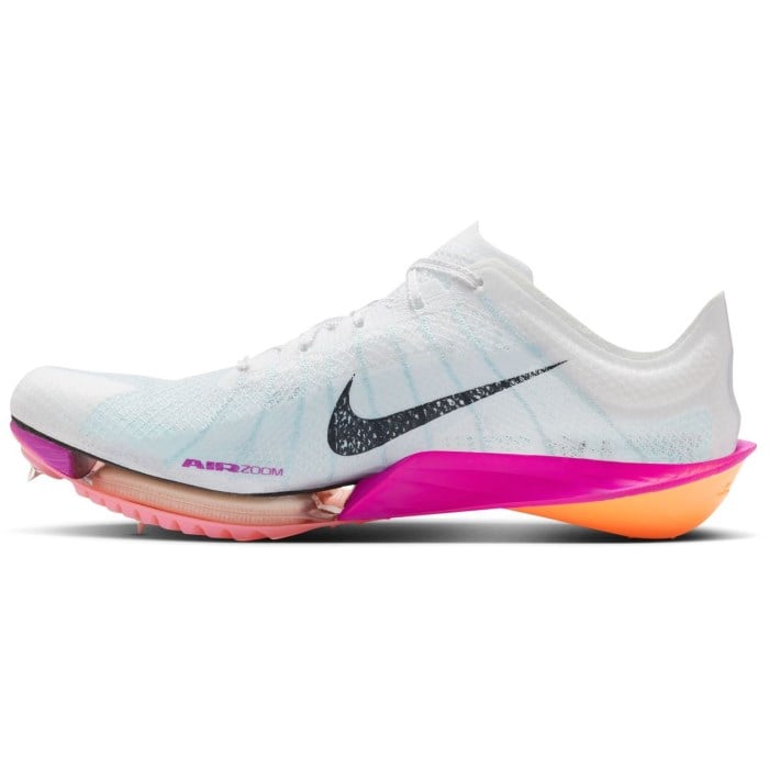 Nike Victory 2 - Unisex Mid Distance Track Spikes - White/Obsidian/Bright Crimson/Fire Pink