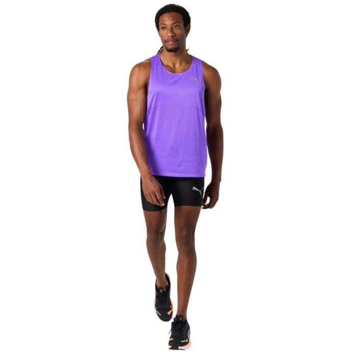Puma Ultraspun Mens Raceday Singlet - Dark Amethyst