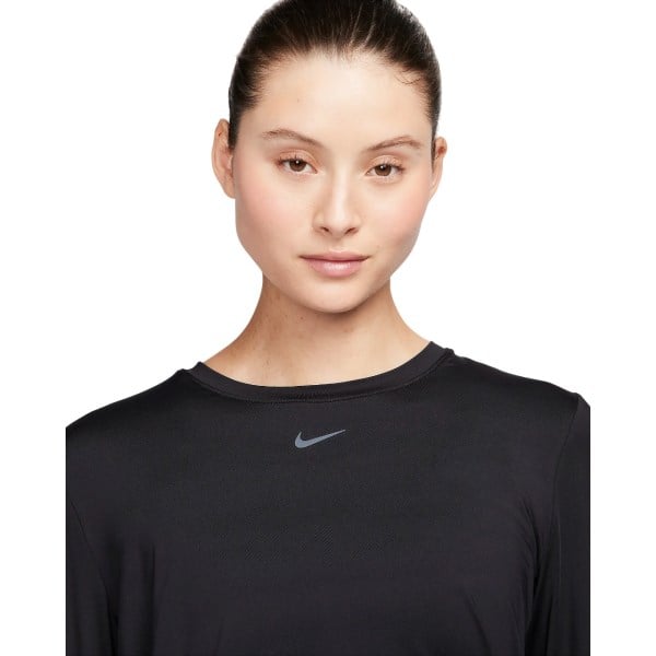 Nike One Classic Dri-Fit Long Sleeve Womens Training Top - Black/Black