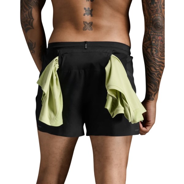 2XU Mens Light Speed 5in Shorts - Black/Black Reflective