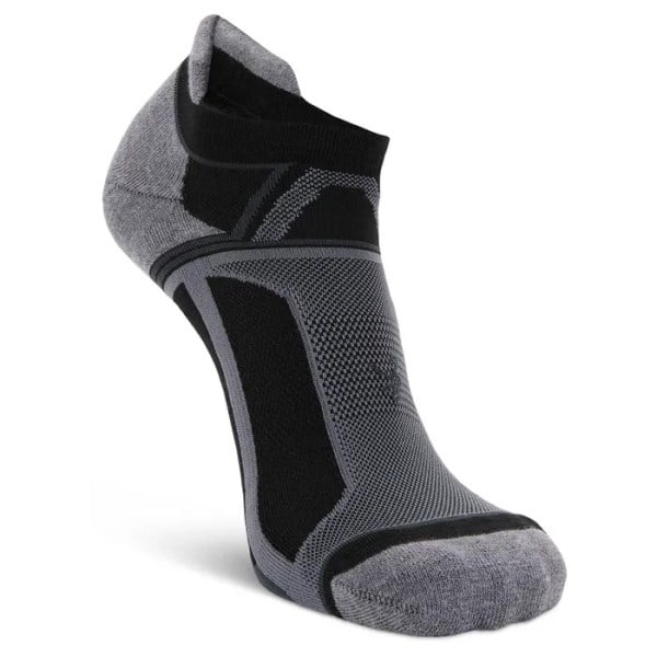 Balega Hidden Contour Running Socks - Black/Grey
