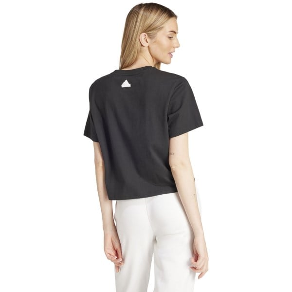 adidas Brand Love Womens Signature Graphic T-Shirt - Black