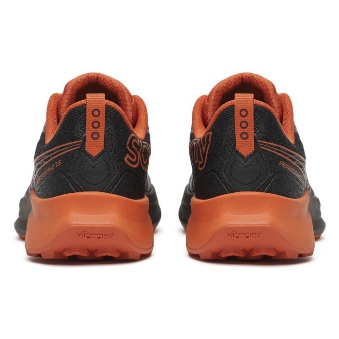 Saucony Peregrine 16 - Mens Trail Running Shoes - Black/Rust - image 4