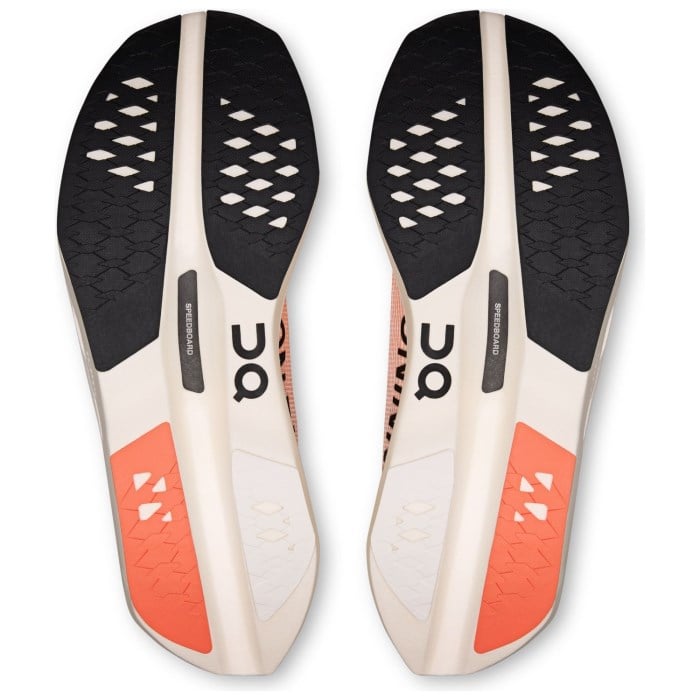 On Cloudboom Volt - Womens Running Shoes - Ivory/Sunstone