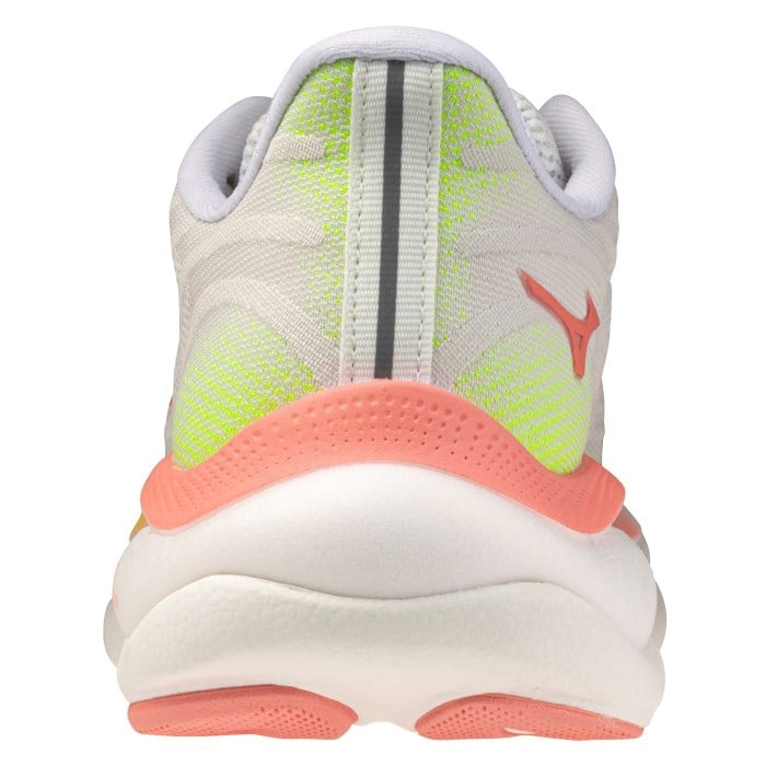 Mizuno Wave Sky 9 - Womens Running Shoes - White/Desert Flower/Lime Pulp - image 6