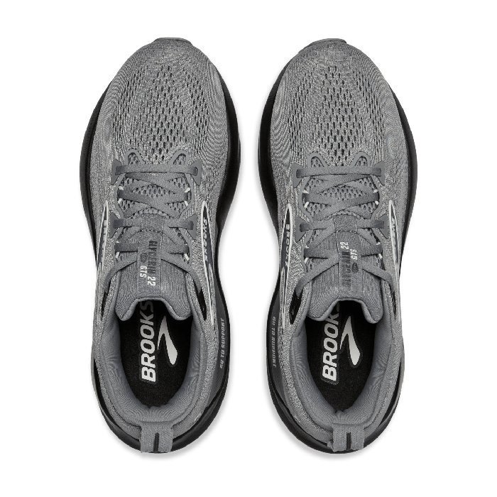 Brooks Glycerin GTS 22 - Mens Running Shoes - Primer Gray/Ebony Blue