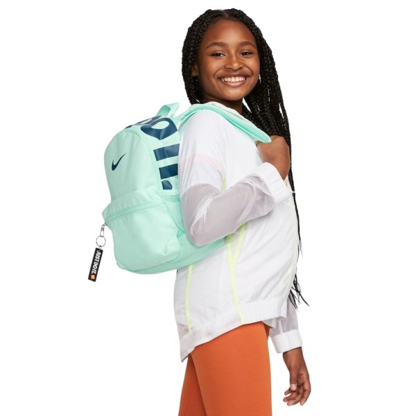 Nike Brasilia JDI Kids Mini Backpack Bag - Mint Foam/Valerian Blue