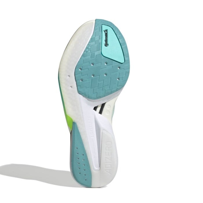adidas Adizero Boston 13 - Womens Running Shoes - Semi Flash Aqua/Zero Metallic/Lucid Lemon