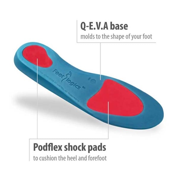 Footlogics Plantar Fasciitis Orthotic Insoles