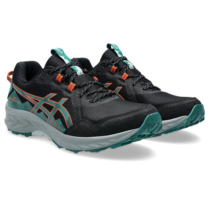 Asics Gel Venture 10 - Mens Trail Running Shoes - Black/Rainy Lake