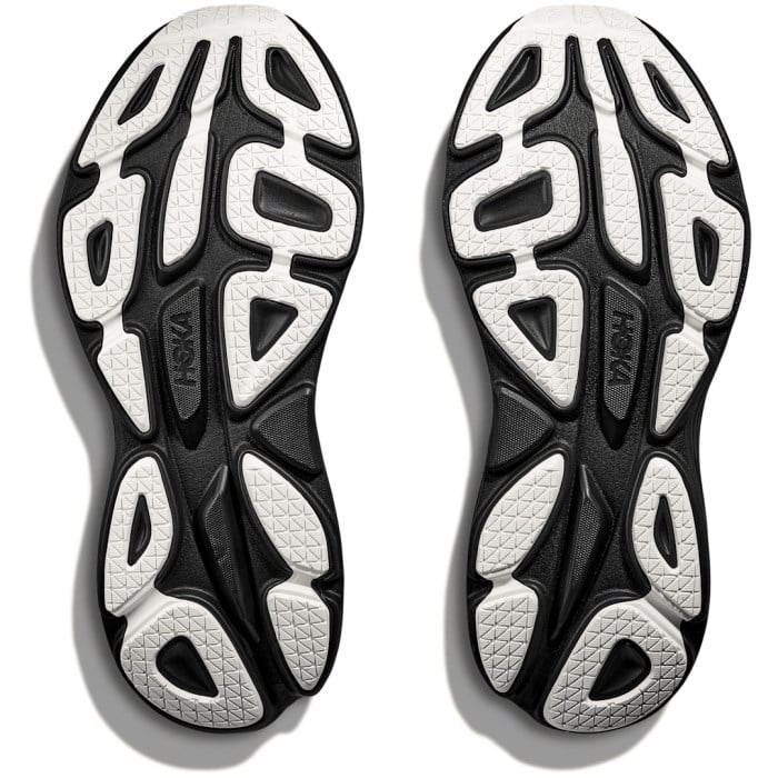 Hoka Bondi 8 TS Caged - Mens Walking Shoes - Frost/Black
