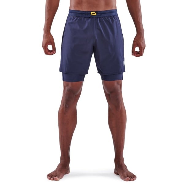 Skins Series-3 Superpose 2-In-1 Mens Compression Half Tights